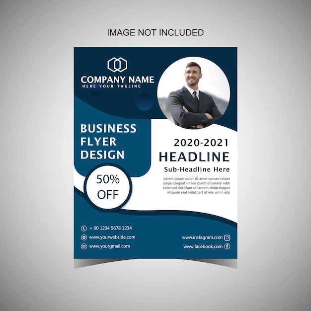 Vector creative corporate business flyer design