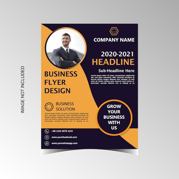 Vector creative corporate business flyer design