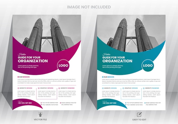 Vector creative corporate business flyer template