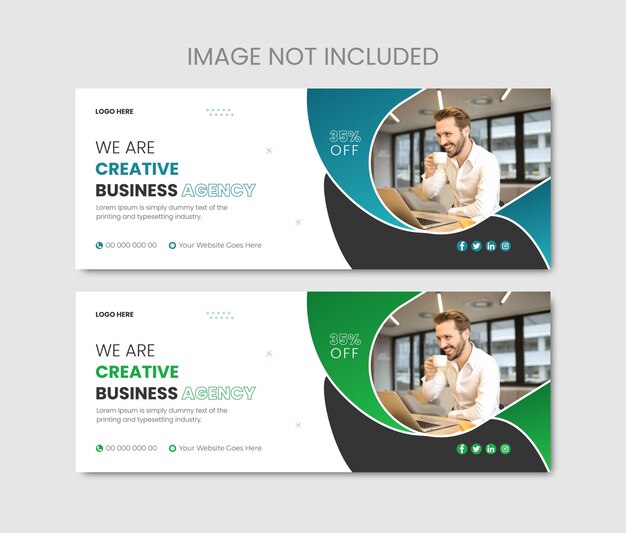 Vector vector creative corporate facebook cover design amp we are creative business agency