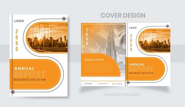 Vettore vector creative cutting edge design della copertina della brochura