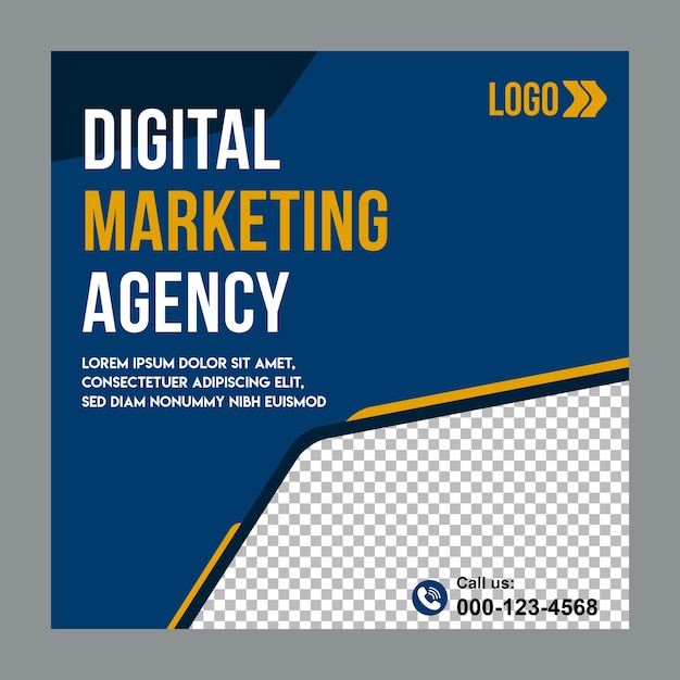 Vector creative digital marketing banner for social media post online marketing web internet ads