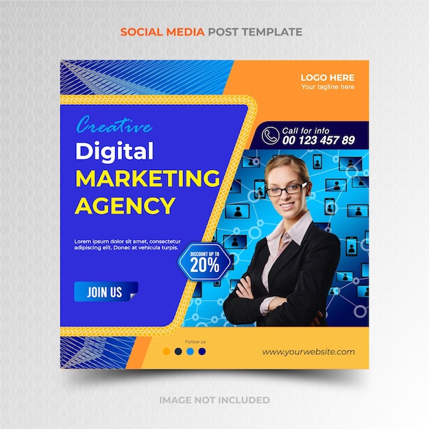 Vector vector creative digital marketing social media banner template