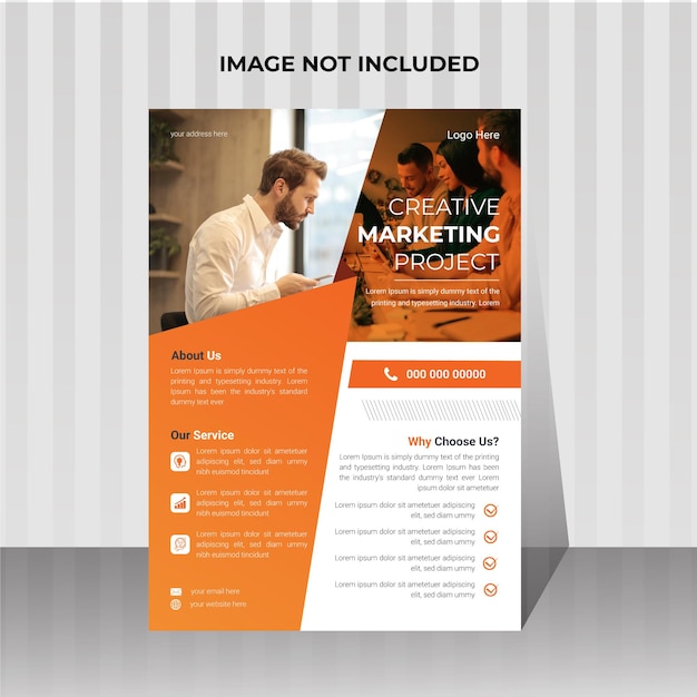 Vector vector creative marketing business company flyer template