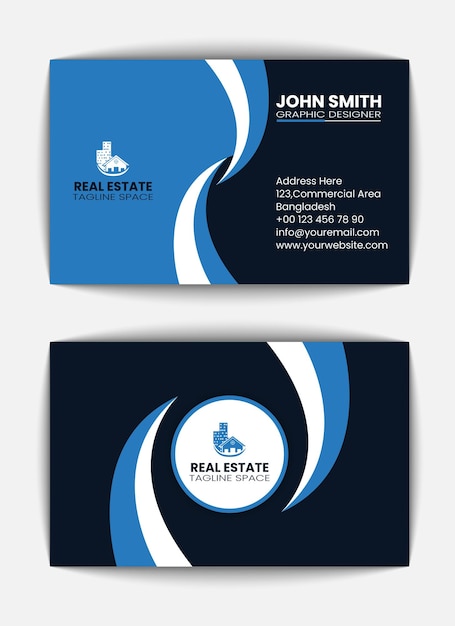 Vector creative modern business card