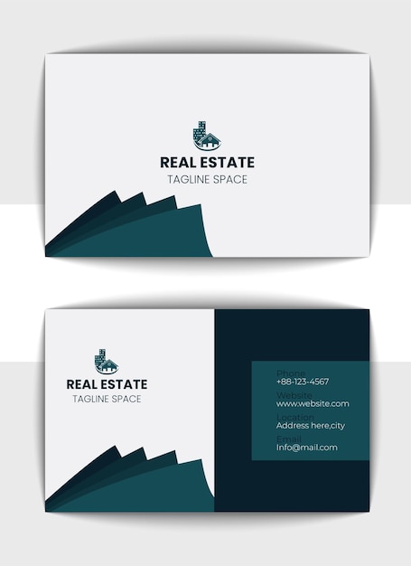 Vector creative modern business card