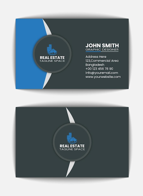 Vector creative modern business card