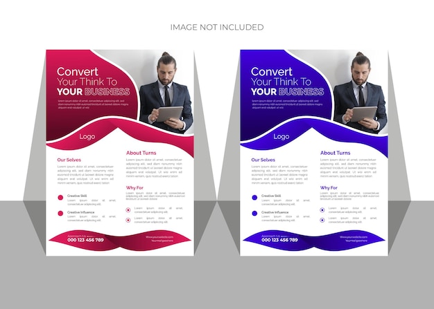 Vector creative and modern business corporate flyer