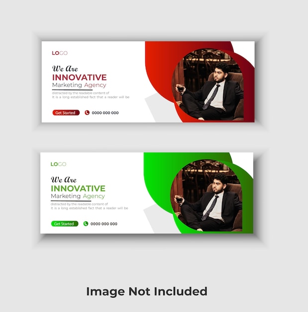 Vector creative modern business facebook cover design template