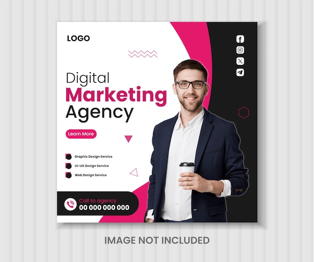 Vector vector creative modern business marketing social media post design template