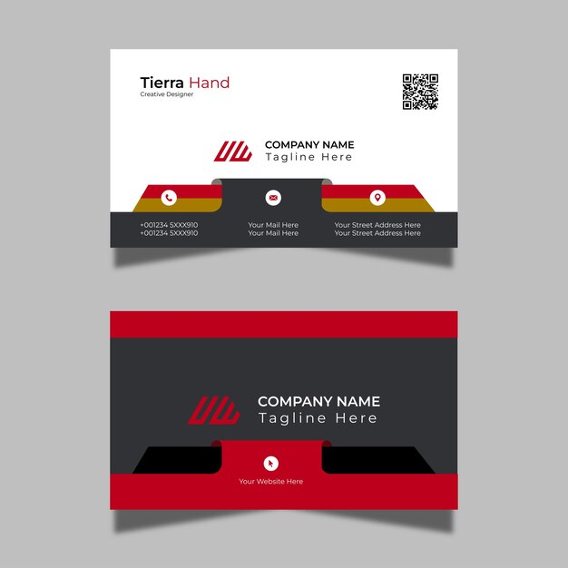 Vector creative modern name card and business card