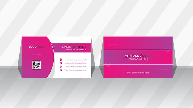 Vector creative modern professional business card corporate flyer template design