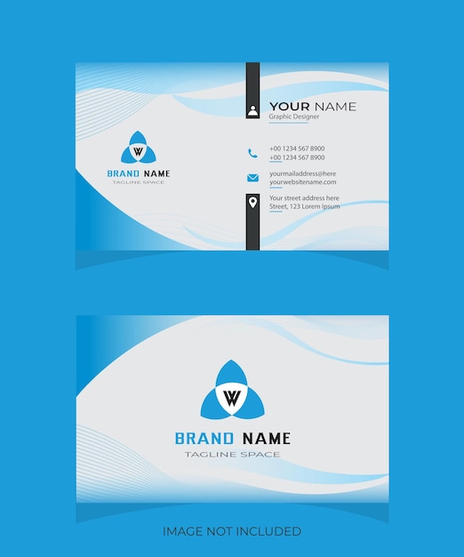 Vector creative modern professional business card design