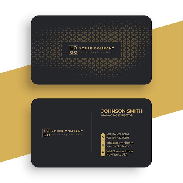 Vector vector creative modern professional business card template design