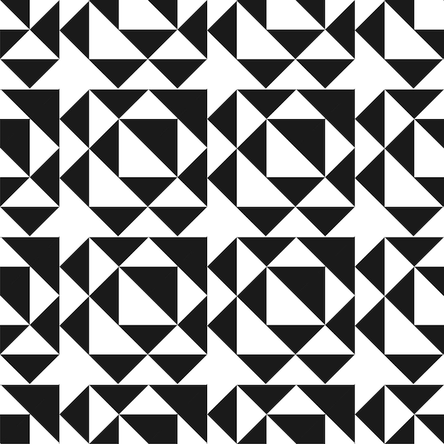 Vector creative seamless geometric pattern Textile striped black and white texture