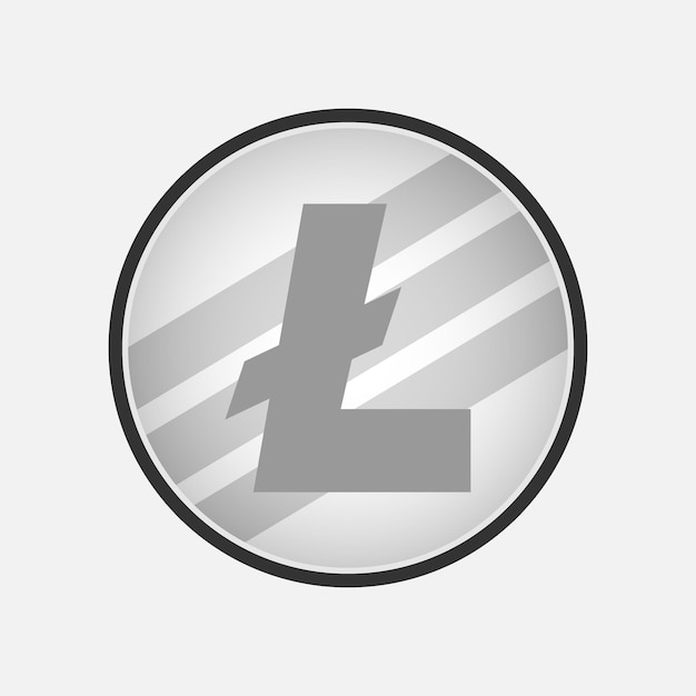 Vector crypto logo Litecoin criptocurrency
