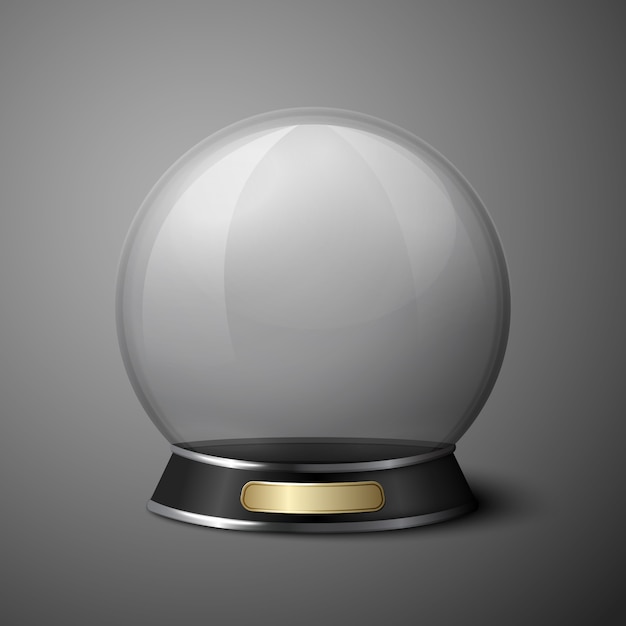 Vector crystal ball for fortune tellers.