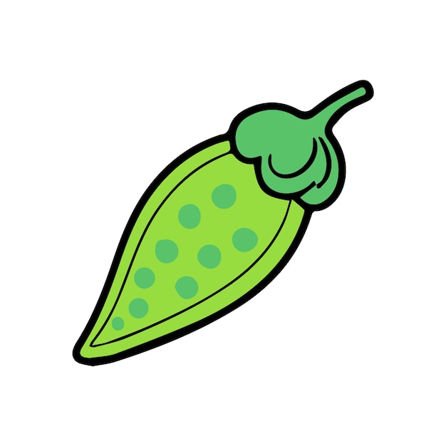 vector Cucumbers line color illustration icon