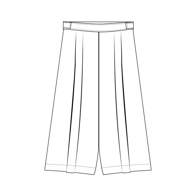 Vector culottes ontwerp