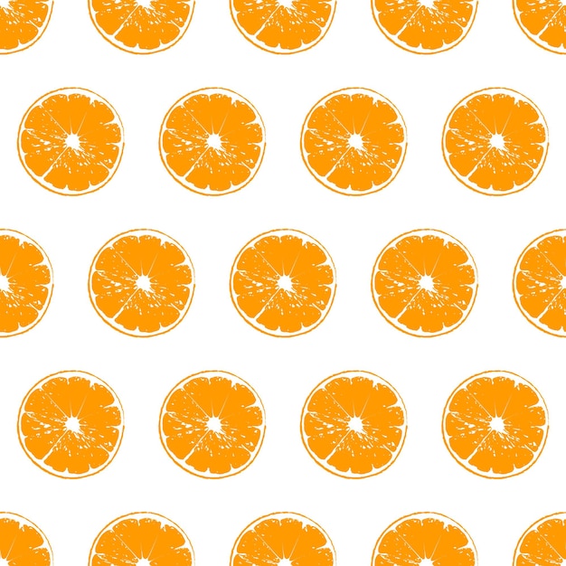 Vector cut orange pattern on white background