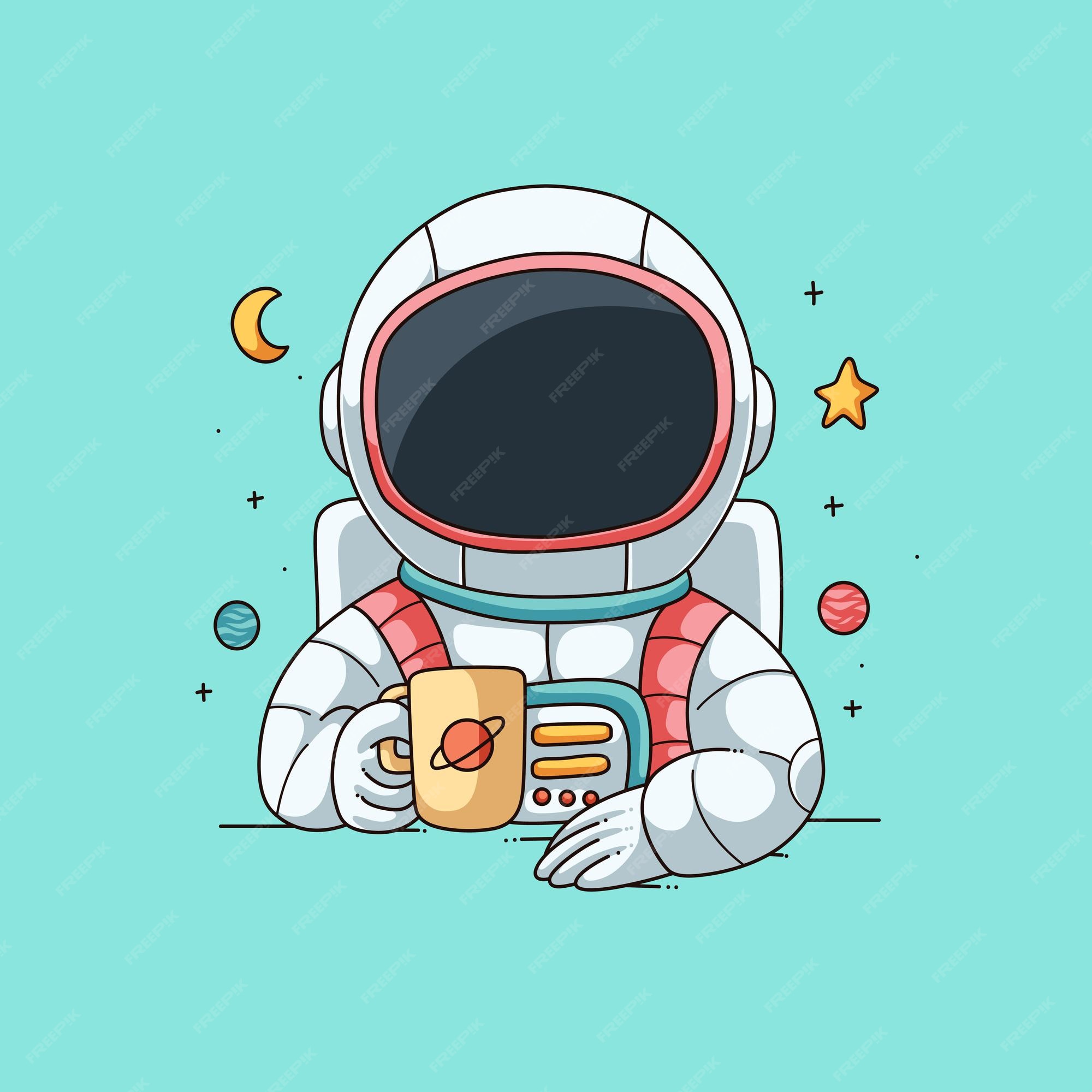 Обои астронавт милые