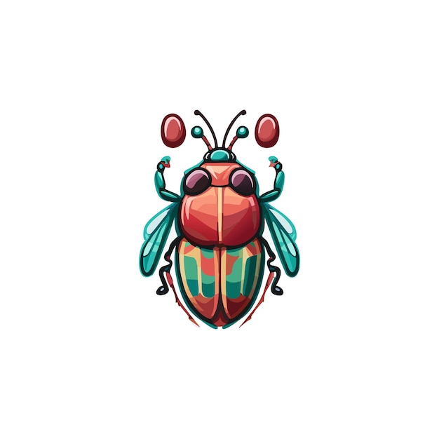 Vector vector cute bugs are suitable for merchandise such as apparel stationery and home decor