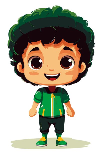 Vector vector cute cartoon kid