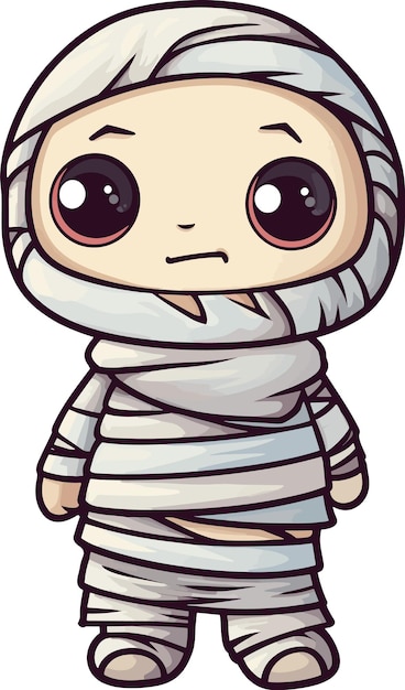 Vector vector cute cartoon mummy hand drawn illustration