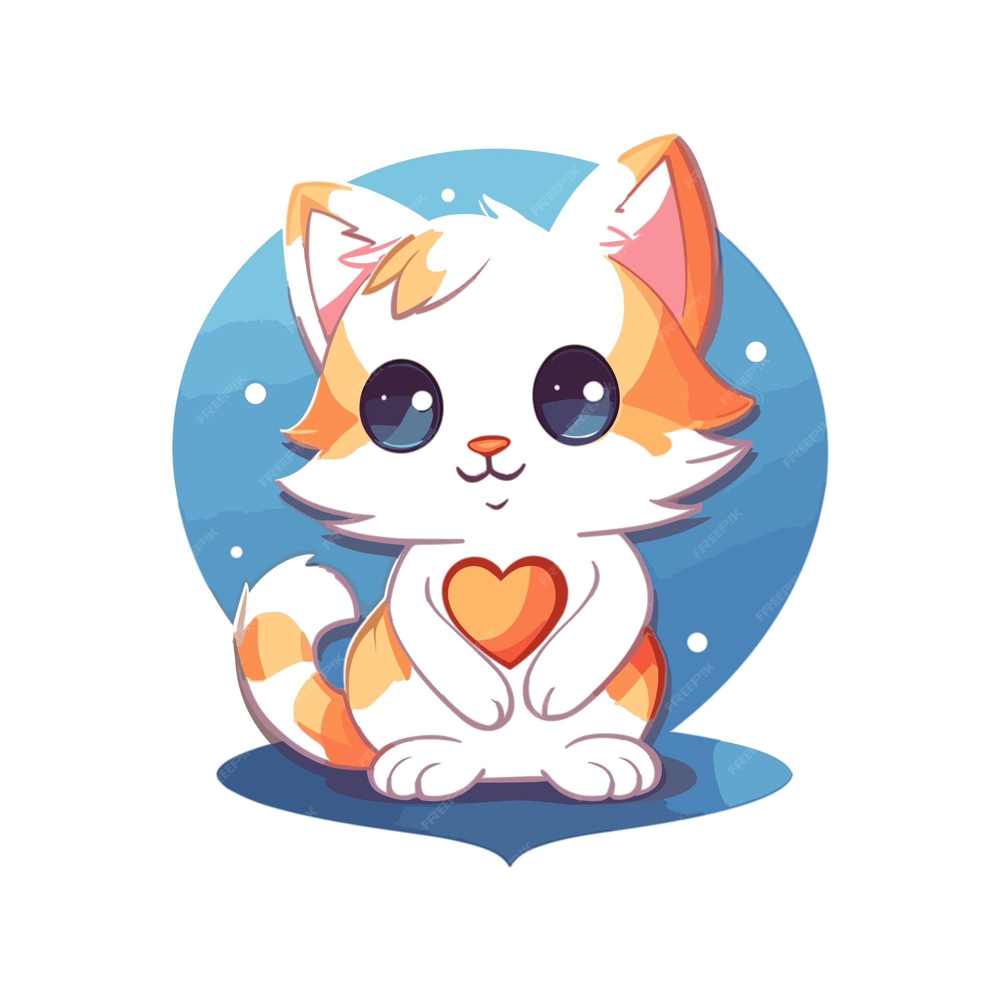 Cute cat icon - Stock Illustration [23726738] - PIXTA