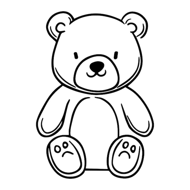 흑백 색상의 귀여운 dob의 벡터