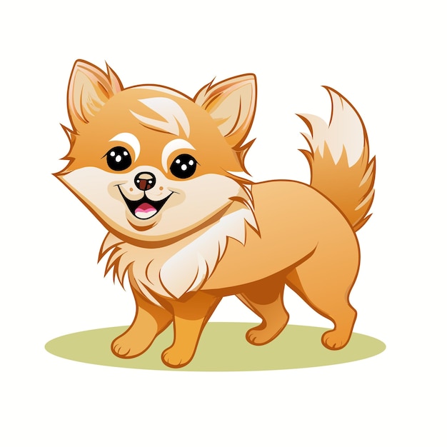 Vector vector of cute dog shiba inu