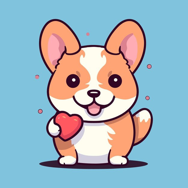 vector cute dog