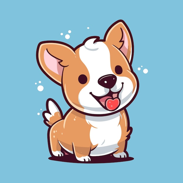 Vector cute dog