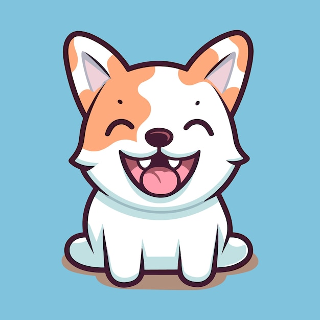 vector cute dog