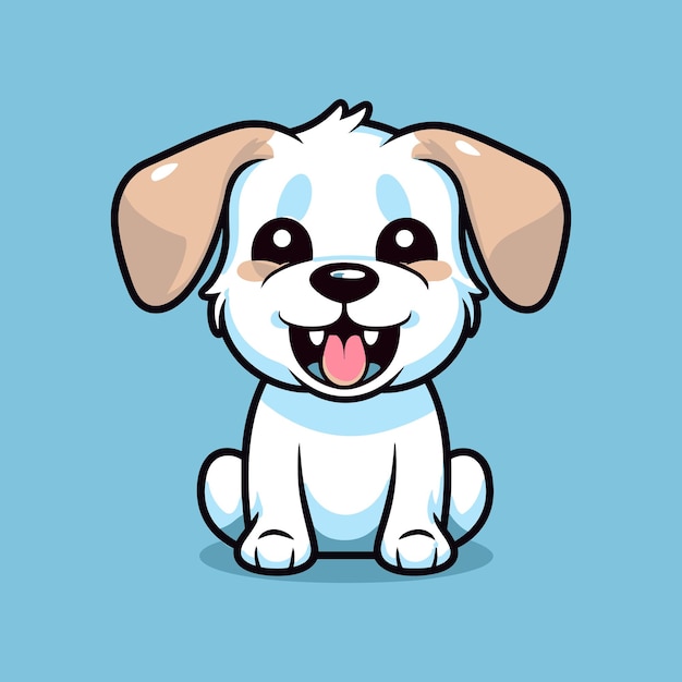 vector cute dog