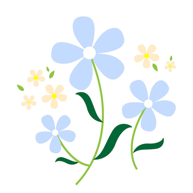 vector cute flower