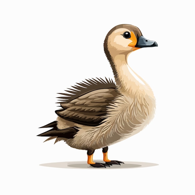 Premium Vector | Vector cute goose cartoon style