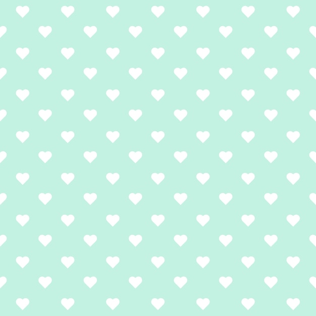 vector cute hearts blue background