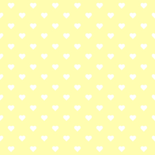 vector cute hearts yellow background