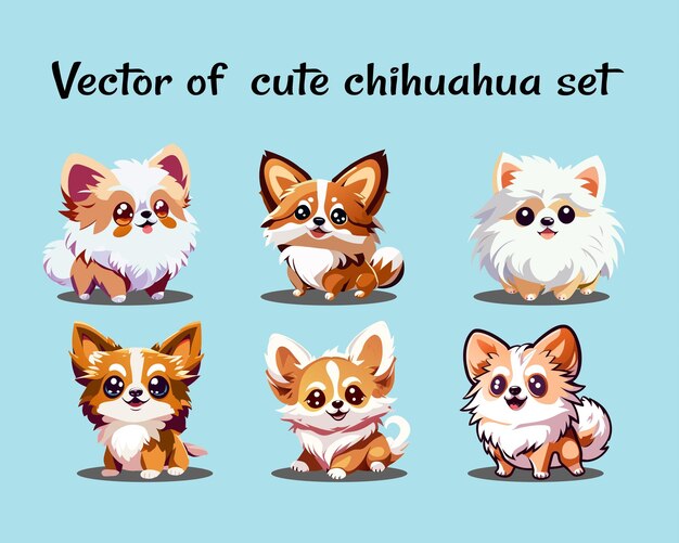 Vector of cute kitten set