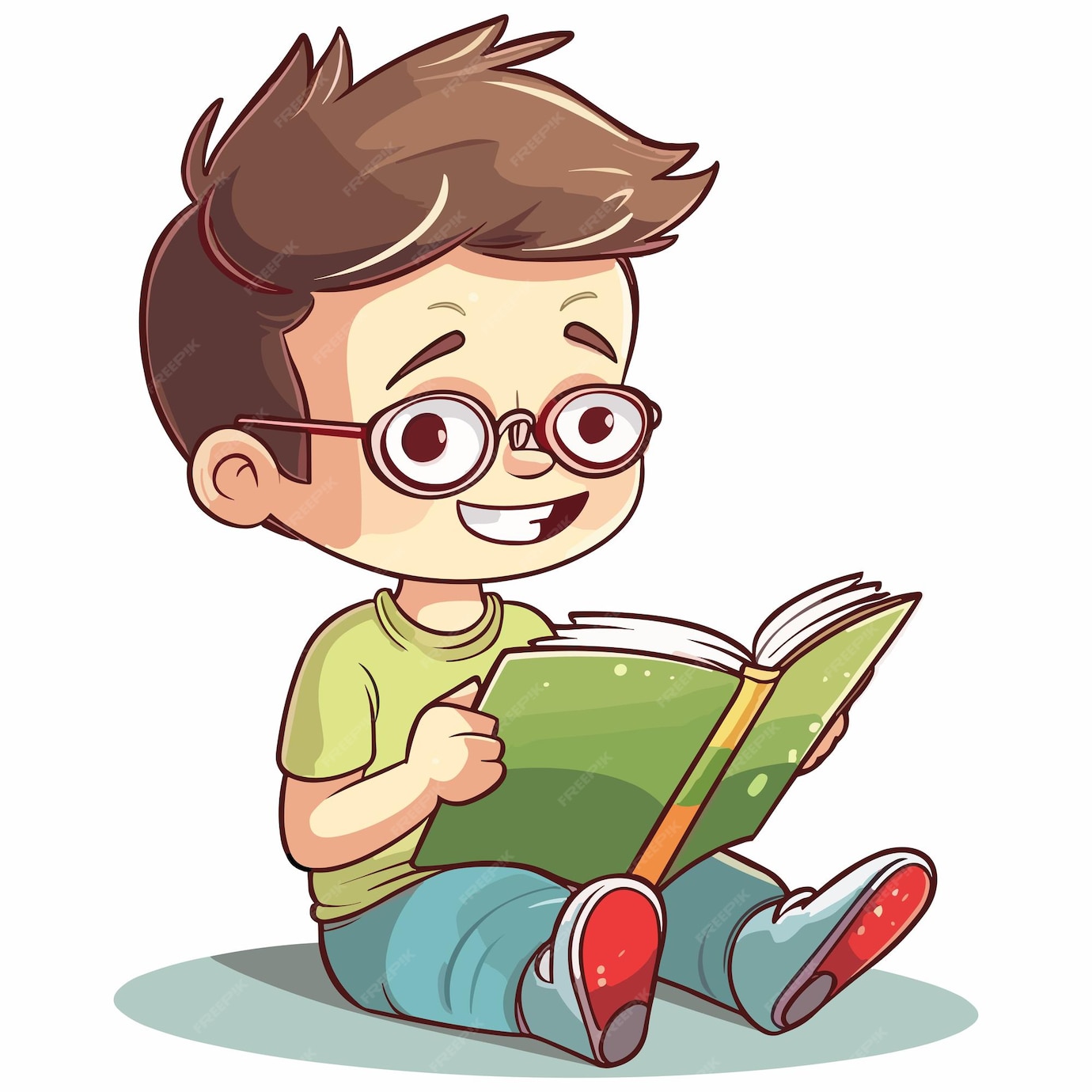 premium-vector-vector-cute-little-kid-reading-a-book-for-children-day