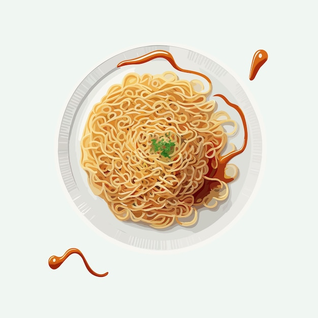 Vector vector cute noodles cartoon style