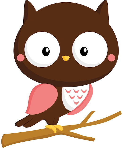 Vector a vector of a cute owl