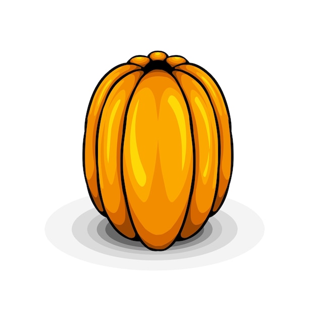 Vector cute pumpkin icon