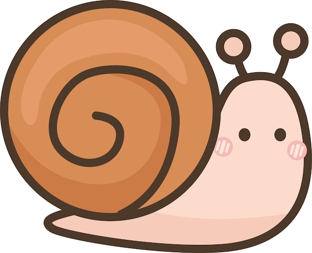 Vector a vector of a cute snail