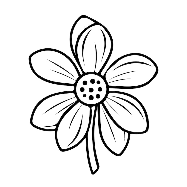 Vector cute spring flower illustration