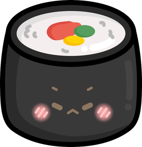 a vector of a cute sushi