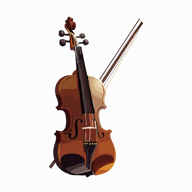 Vector vector cute violin cartoon style