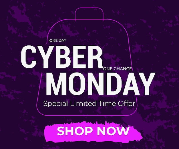 Vector vector cyber monday background