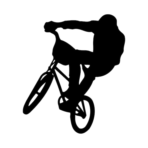 vector Cyclist Silhouette sport design 52